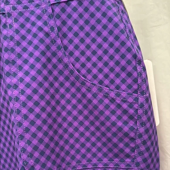 Purple and navy Checkered Golf pants - Picture 4 of 10